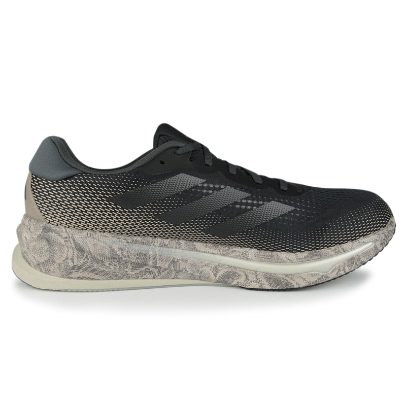 Adidas Supernova Rise Shoes (Color: carbon/iron metallic/wonder beige)