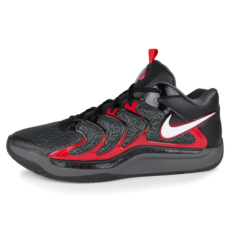 Nike KD17 Shoes (Color: black/white/iron grey/university red)