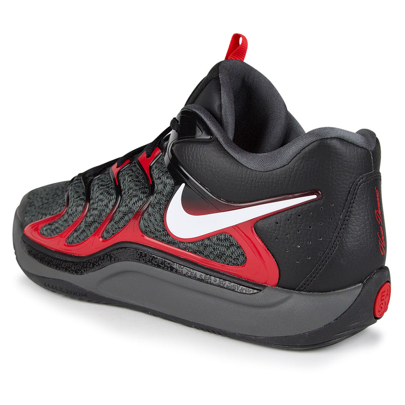 Nike KD17 Shoes (Color: black/white/iron grey/university red)