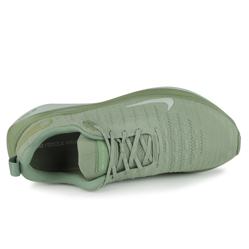 Nike ReactX Infinity Run 4 Shoes (Color: oil green/light silver)