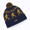 Bigfoot Pom Beanie blue/gold