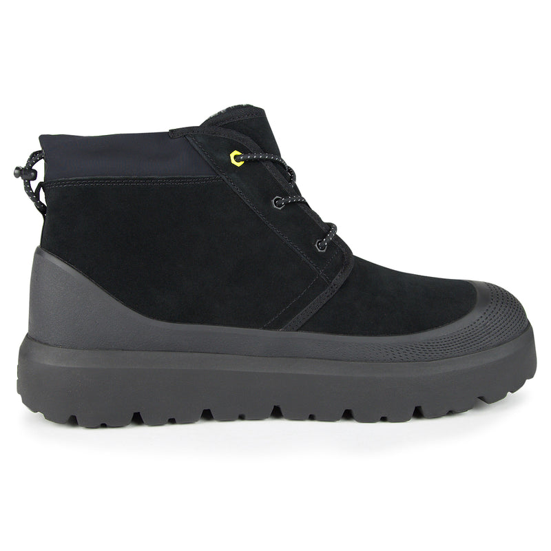 Black Neumel Weather Hybrid boot with waterproof suede and enhanced traction outsole.