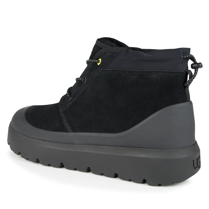 Black Neumel Weather Hybrid boot with waterproof suede and White Spider Rubber outsole for enhanced traction.