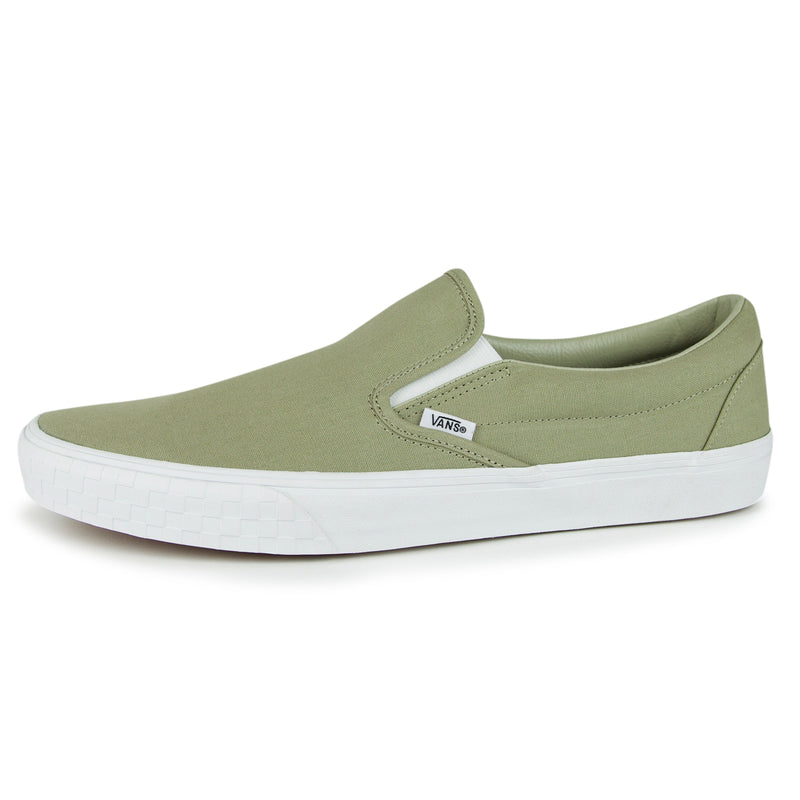 Vans Original Classic Slip-On Shoes (Color: (Check Bumper) khaki)