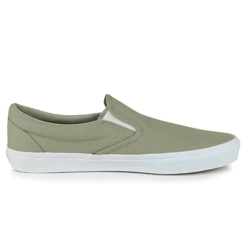 Vans Original Classic Slip-On Shoes (Color: (Check Bumper) khaki)