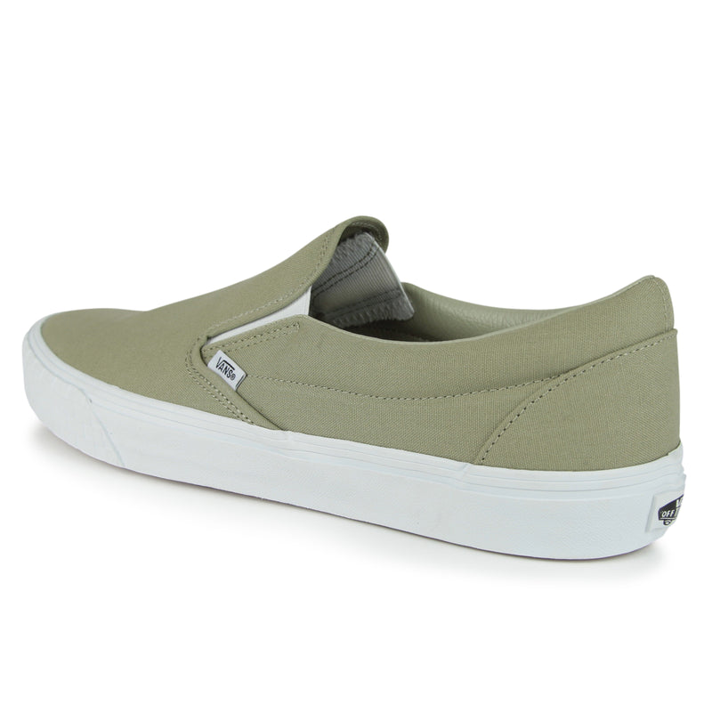 Vans Original Classic Slip-On Shoes (Color: (Check Bumper) khaki)