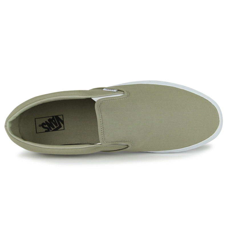 Vans Original Classic Slip-On Shoes (Color: (Check Bumper) khaki)