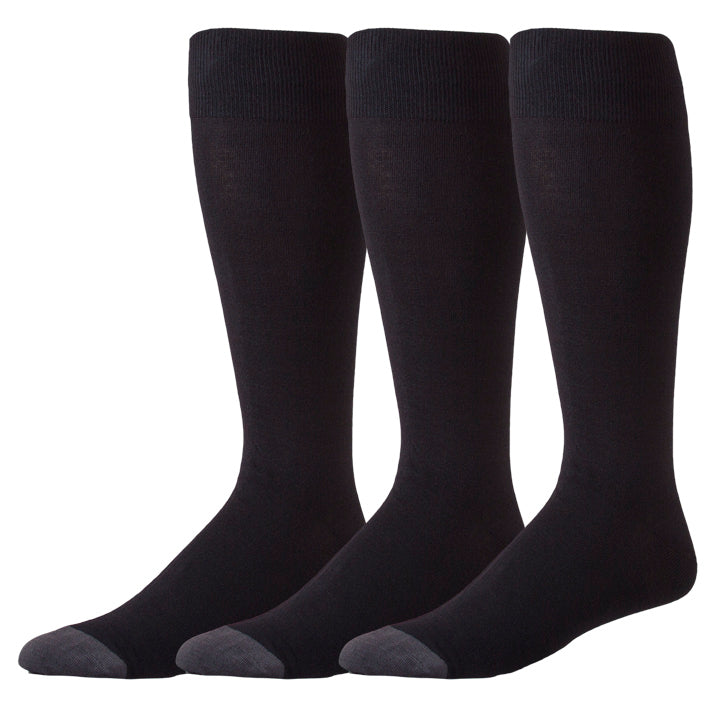 Oddball Marshall Dress Socks size 15-18 (3PK in Black)